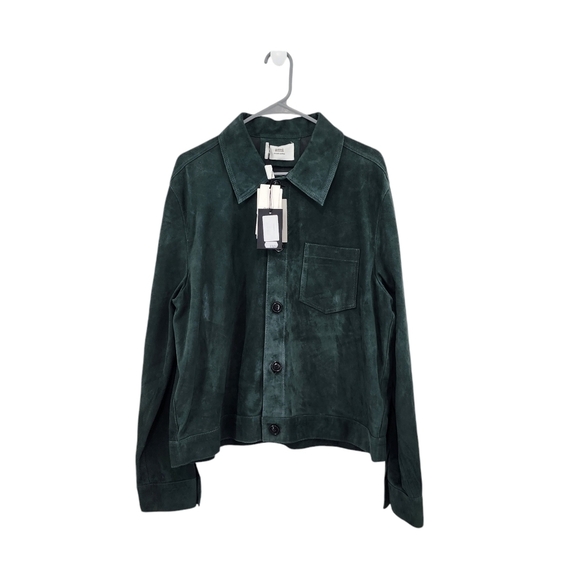 Ami Alexandre Mattiussi Men's 100% Goat Suede Button Front Jacket - XXL - Picture 2 of 12